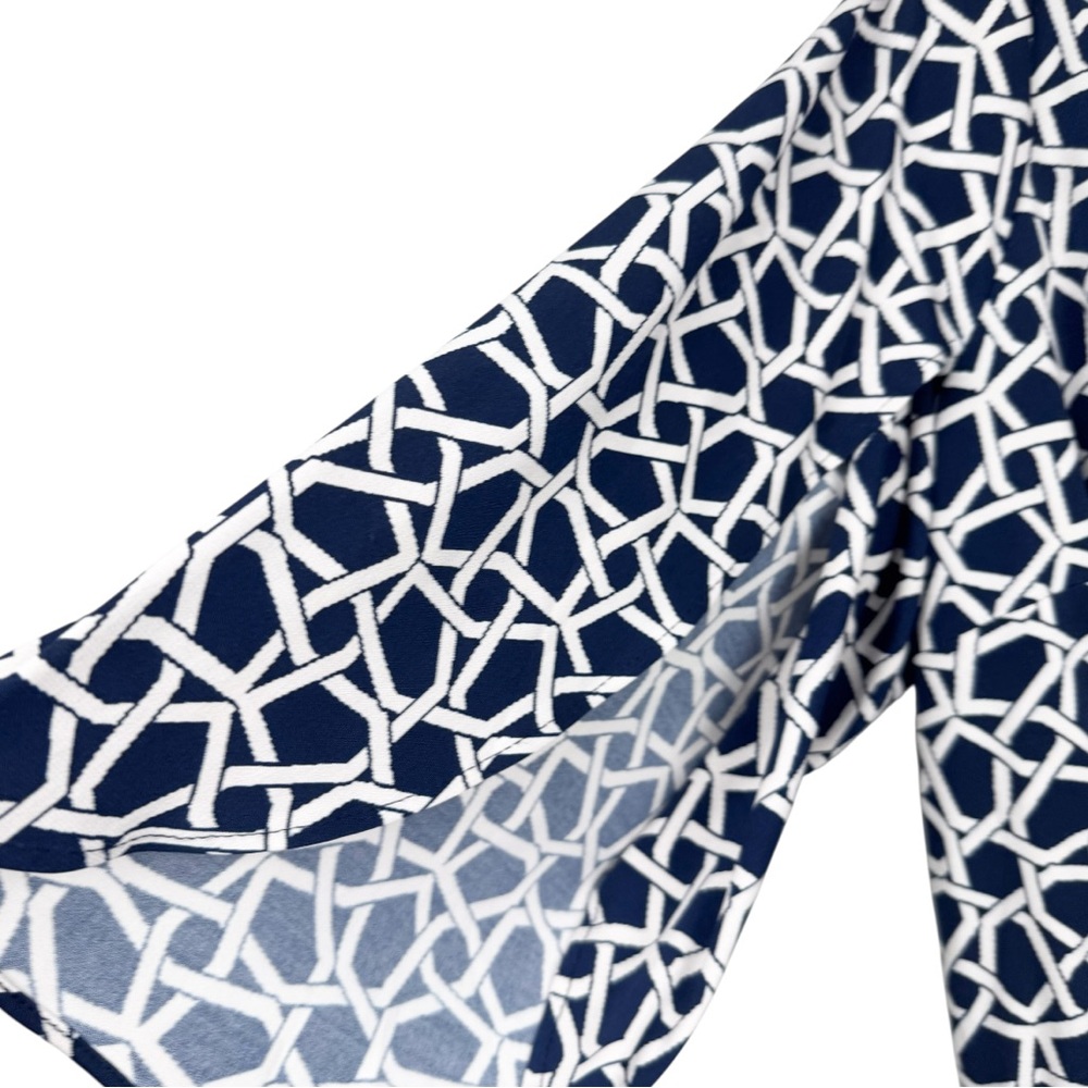 Chaus Navy Print Dress Size 2X - Picture 9 of 16